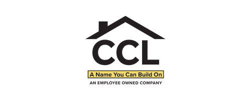 Logo with house outline and text 'CCL' and slogan beneath.