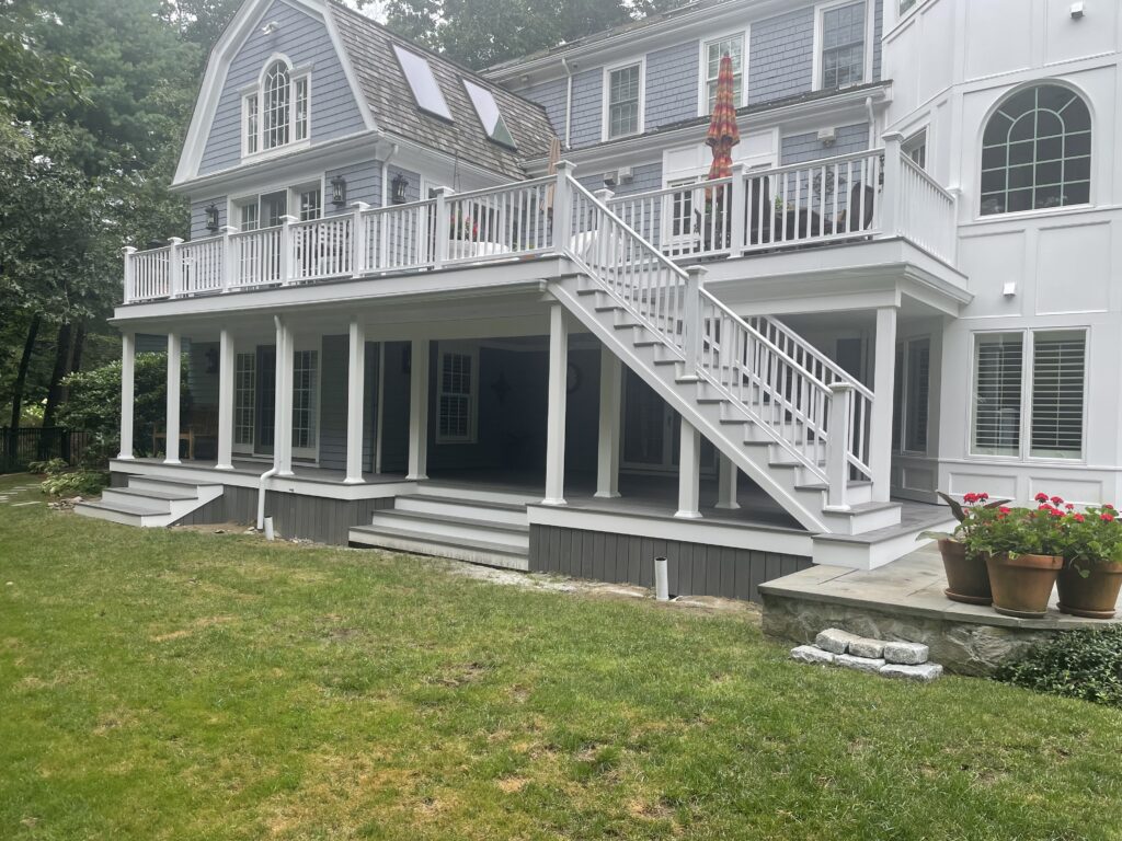 Upgrade your home with custom porch installation in Marshfield, MA. South Shore Decks builds durable, stylish porches. 39+ years of trusted local expertise.