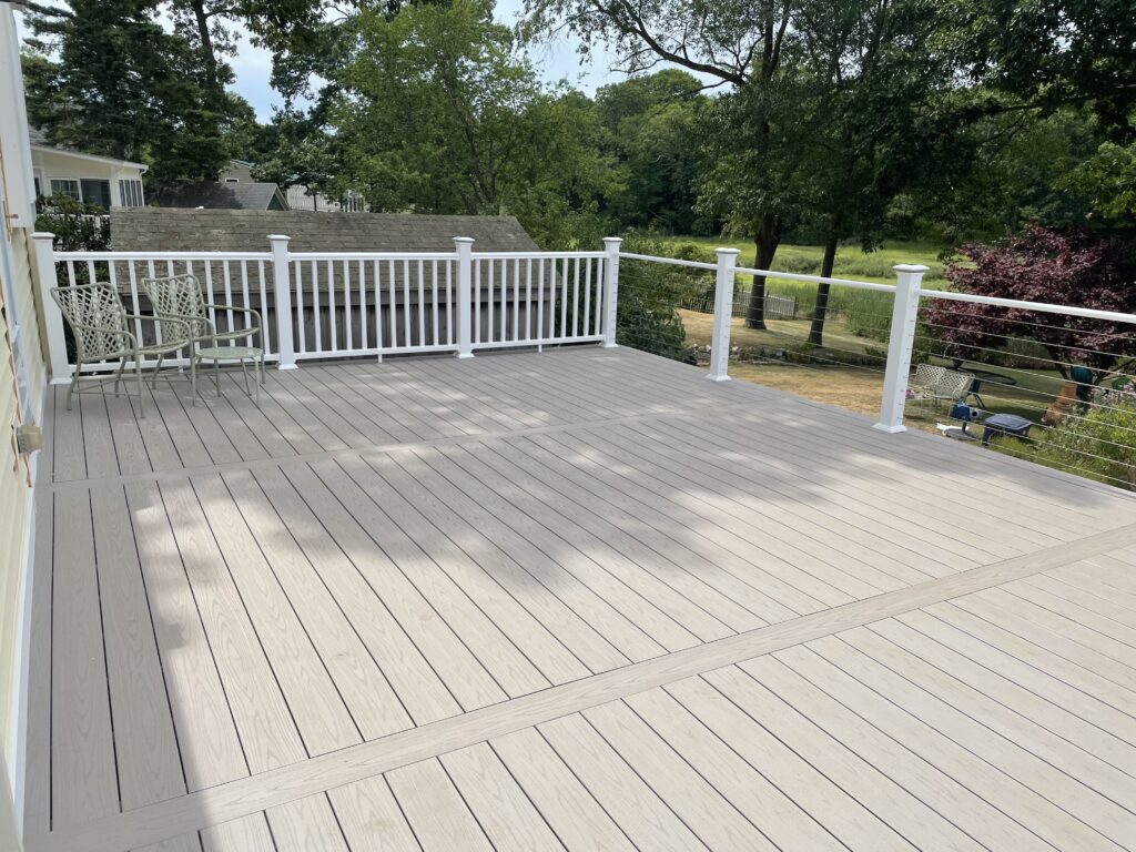 Custom wood deck design by a leading Deck Builder in Bridgewater
