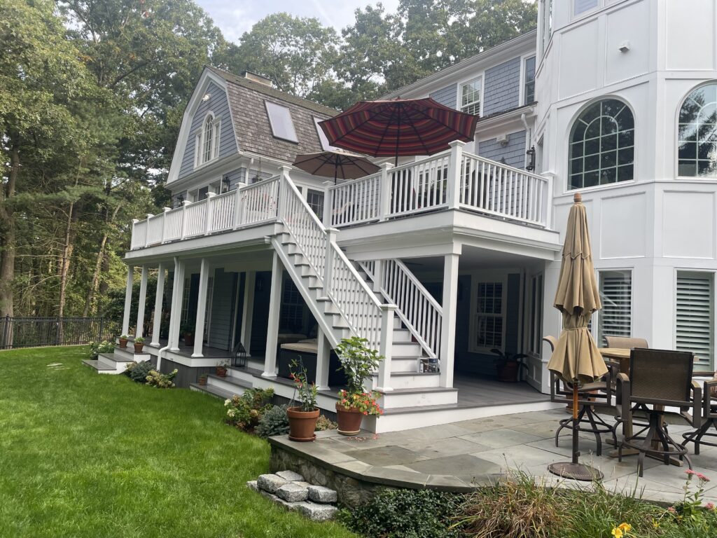 Expert deck repair in Marshfield. We fix damaged boards, loose railings, storm damage & more. Safe, cost-effective repairs. Free estimates.
